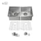 Kibi K1-D33-EQ, Undermount Mount, Satin Finish K1-D33-EQ - alternate 1
